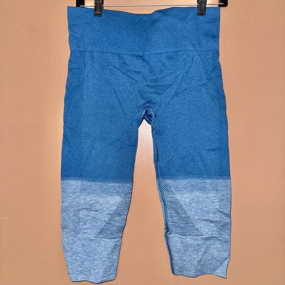 Lululemon Seamlessly Street Crop Leggings Heathered Poseidon - Picture 1 of 8